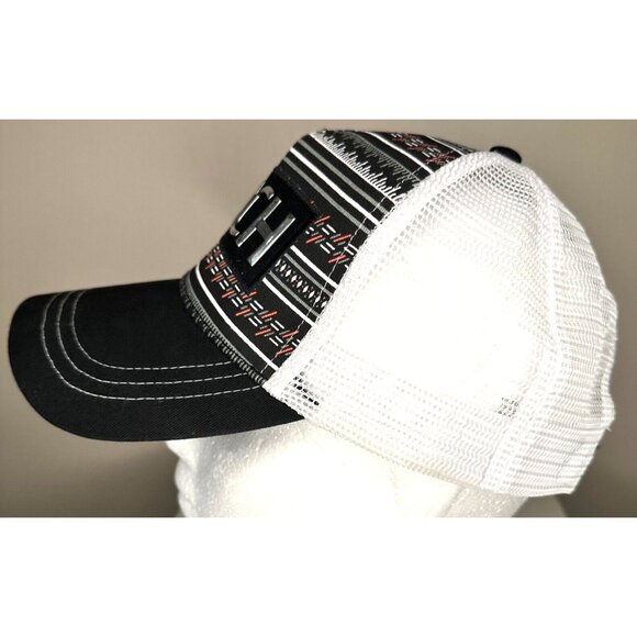 Cinch Hat Baseball Cap Trucker Metallic Logo Aztec Print Adjustable Snapback - Picture 2 of 8
